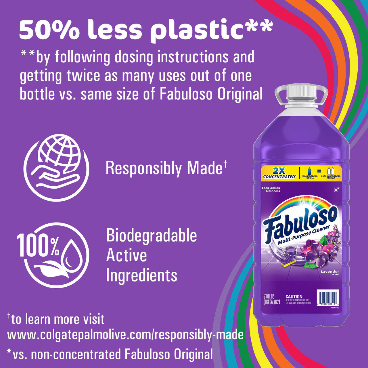 Fabuloso 2X Concentrated Multi-Purpose Cleaner, Lavender (210 fl. oz.) - *In Store