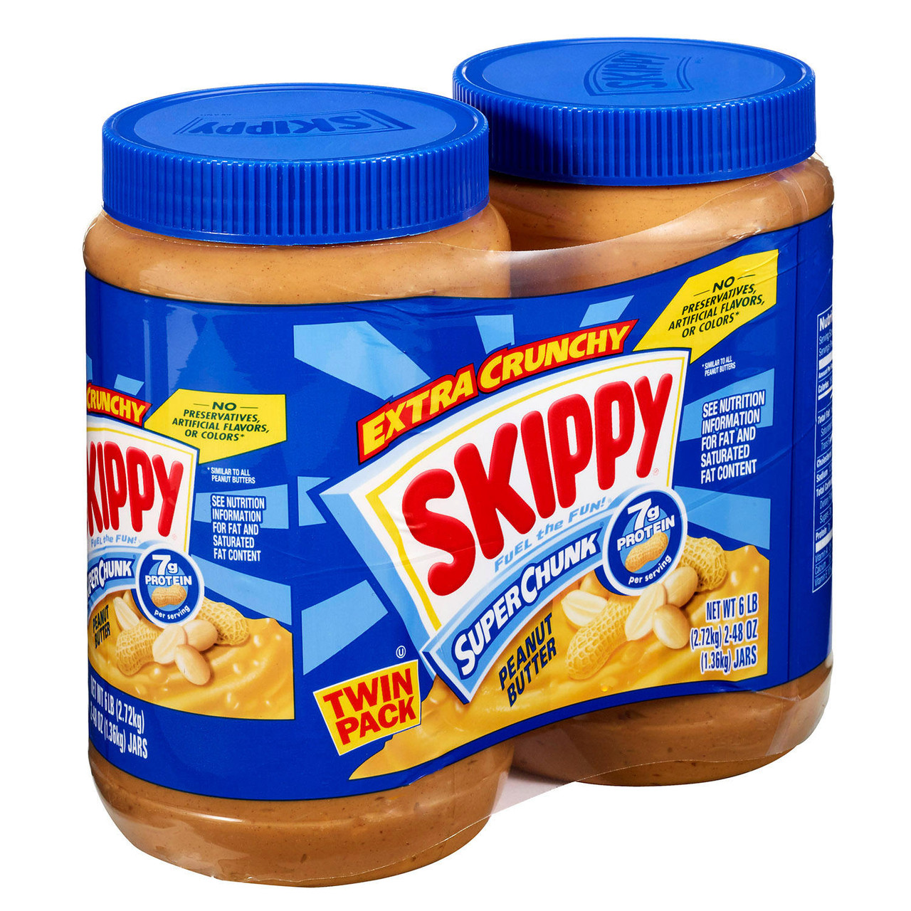 Skippy Super Chunk Peanut Butter (48 oz., 2 pk.) - *In Store