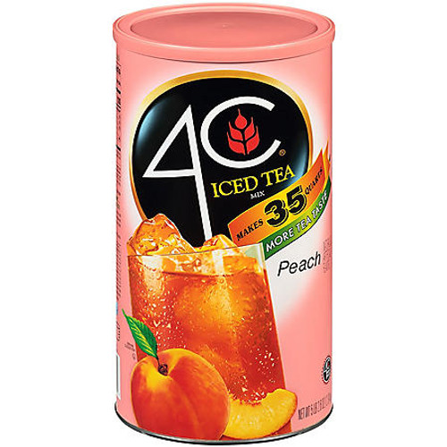 4C 35 QT Peach Iced Tea Mix (82.6 oz.) - *In Store