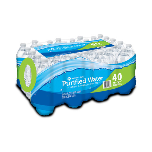 Member's Mark Purified Water (16.9oz / 40pk) - *In Store