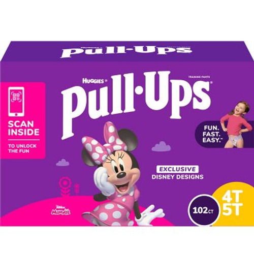 Huggies Pull-Ups Potty Training Pants for Girls Size 4T-5T (102 ct.) - *Pre-Order