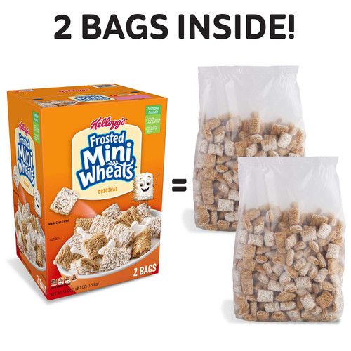Kellogg's Frosted Mini Wheats (55 oz.) - [From 46.00 - Choose pk Qty ] - *Ships from Miami