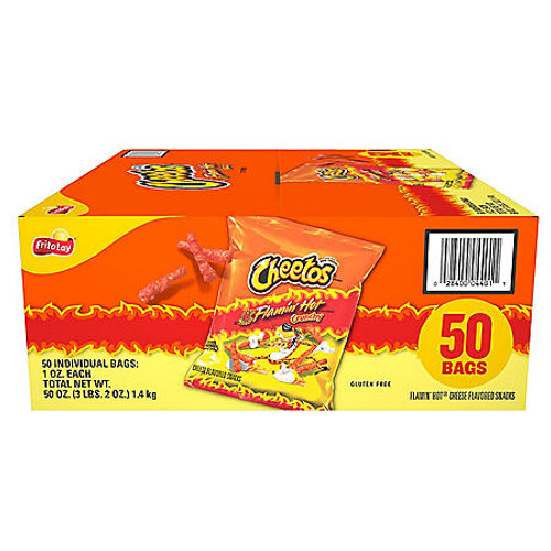Cheetos Flamin' Hot Crunchy (1 oz., 50 pk.) - [From 108.00 - Choose pk Qty ] - *Ships from Miami