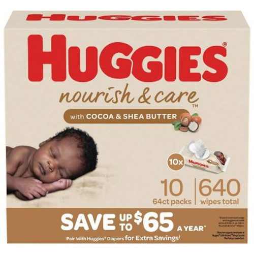 Huggies Nourish & Care Scented Baby Wipes (640 ct.) - [From 103.00 - Choose pk Qty ] - *Ships from Miami