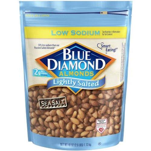 Blue Diamond Lightly Salted Whole Almonds (40 oz.) - [From 55.00 - Choose pk Qty ] - *Ships from Miami