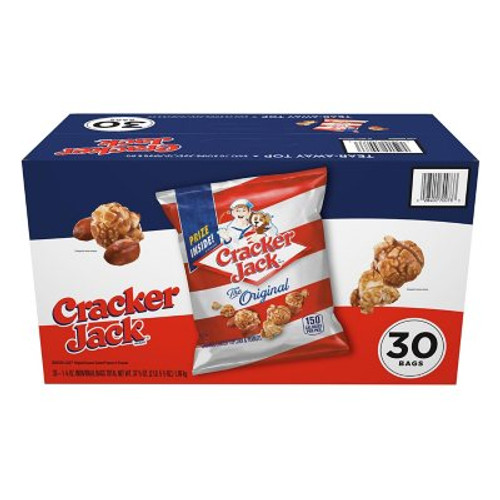 Cracker Jack Original Caramel Coated Popcorn and Peanuts (1.25 oz., 30 pk.) - [From 59.00 - Choose pk Qty ] - *Ships from Miami