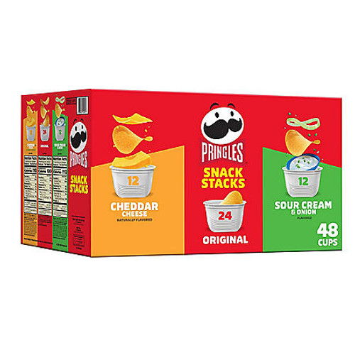 Pringles Potato Crisps Chips, Variety Pack, Snacks Stacks (33.8 oz. box, 48 ct.) - [From 89.00 - Choose pk Qty ] - *Ships from Miami