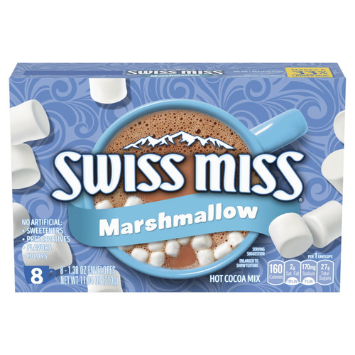 Swiss Miss Chocolate Hot Cocoa Mix With Marshmallows, 8 Count - [From 15.00 - Choose pk Qty ] - *Ships from Miami