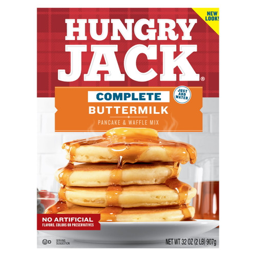 Hungry Jack Complete Buttermilk Pancake Mix and Waffle Mix, 32 oz - *Pre-Order