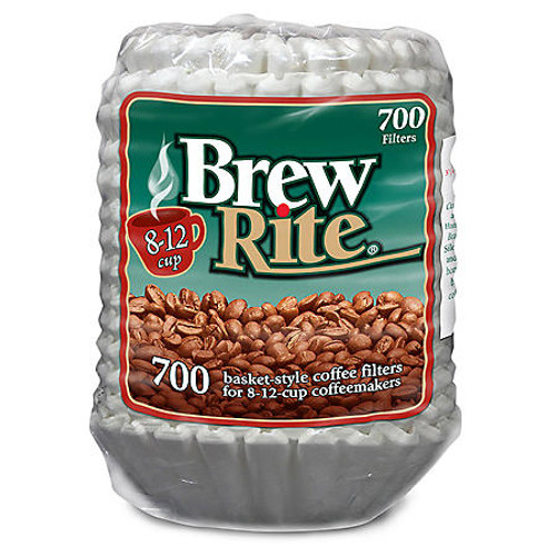 Brew Rite Coffee Filter (8-12 Cups, 700ct.) - [From 24.00 - Choose pk Qty ] - *Ships from Miami