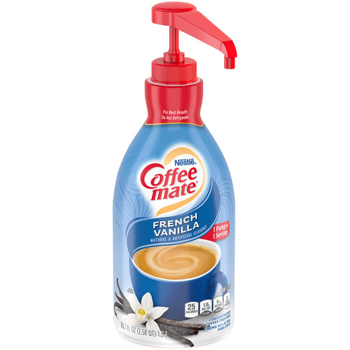 Nestle Coffee mate Liquid Creamer Pump, French Vanilla (1.5 L) - [From 66.00 - Choose pk Qty ] - *Ships from Miami