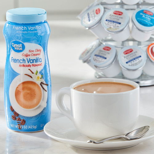 Great Value French Vanilla Non-Dairy Coffee Creamer, 15 oz - [From 18.00 - Choose pk Qty ] - *Ships from Miami