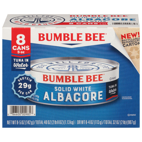 Bumble Bee Solid White Albacore in Water (5 oz., 8 pk.) - *Pre-Order