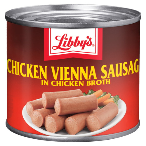 Libby's Chicken Vienna Sausage, (9 x  4.6 oz Can ) - [From 32.00 - Choose pk Qty ] - *Ships from Miami