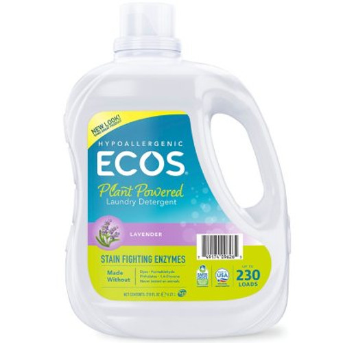 ECOS Hypoallergenic Liquid Laundry Detergent + Enzymes, Lavender Scent (230 loads, 210 fl. oz.) - [From 84.00 - Choose pk Qty ] - *Ships from Miami