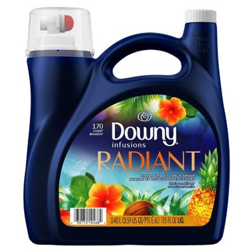 Downy Infusions Radiant Liquid Fabric Softener, Pineapple & Coconut Grove (170 loads, 115 fl. oz.) - [From 59.00 - Choose pk Qty ] - *Ships from Miami