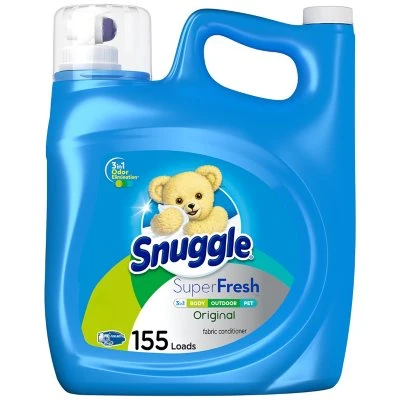 Snuggle Plus SuperFresh Liquid Fabric Softener (164 fl. oz., 155 loads) - [From 62.00 - Choose pk Qty ] - *Ships from Miami