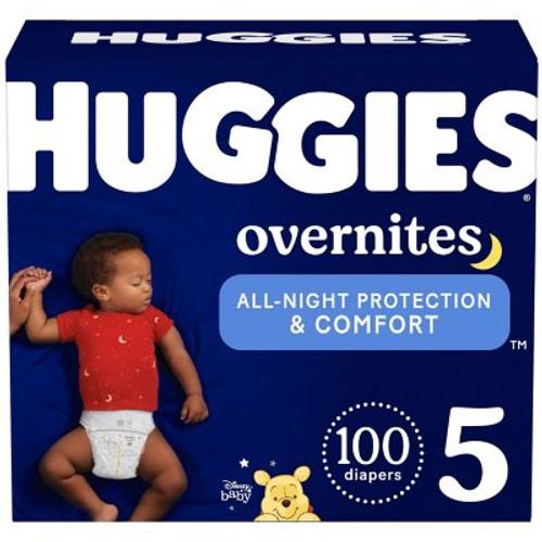 Huggies Overnites Nighttime Baby Diapers Size 5 - 100 ct. (27+ lbs.) - *Pre-Order