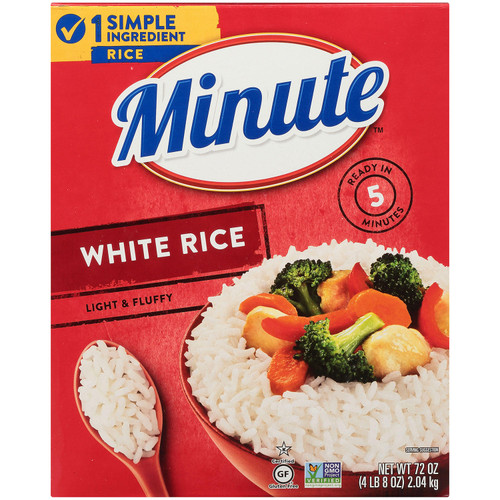 Minute Instant Light and Fluffy White Rice (72 oz.) - [From 44.00 - Choose pk Qty ] - *Ships from Miami