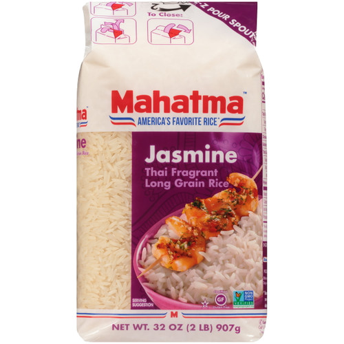 Mahatma Jasmine White Rice, Thai Fragrant Long Grain Rice, 2 lb Bag - [From 18.00 - Choose pk Qty ] - *Ships from Miami