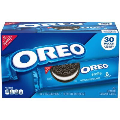 Nabisco Oreo Chocolate Sandwich Cookies (2.4 oz., 30 pk.) - *In Store