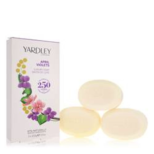 April Violets Perfume By Yardley London 3 x 3.5 oz Soap 3.5 oz for Women - [From 64.00 - Choose pk Qty ] - *Ships from Miami