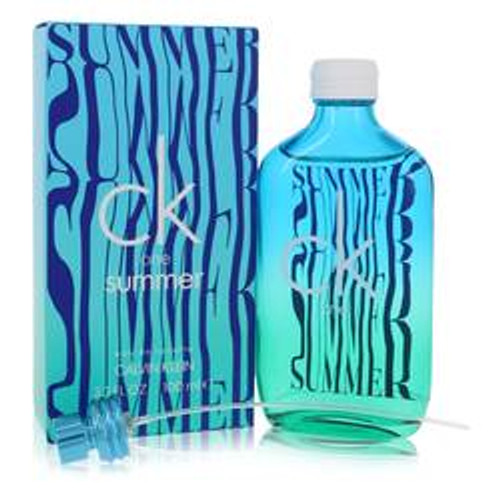 Ck One Summer Cologne By Calvin Klein Eau De Toilette Spray (2021 Unisex) 3.3 oz for Men - [From 83.00 - Choose pk Qty ] - *Ships from Miami