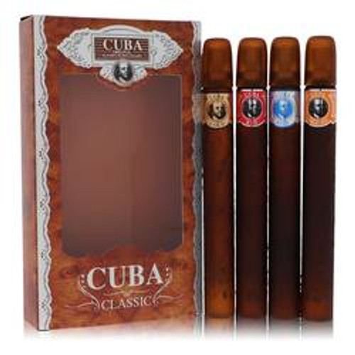 Cuba Gold Cologne By Fragluxe Gift Set Cuba Variety Set includes All Four 1.15 oz for Men - [From 43.00 - Choose pk Qty ] - *Ships from Miami