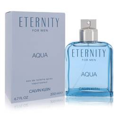 Eternity Aqua Cologne By Calvin Klein Eau De Toilette Spray 6.7 oz for Men - [From 108.00 - Choose pk Qty ] - *Ships from Miami