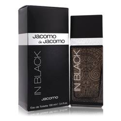 Jacomo De Jacomo In Black Cologne By Jacomo Eau De Toilette Spray 3.4 oz for Men - [From 96.00 - Choose pk Qty ] - *Ships from Miami