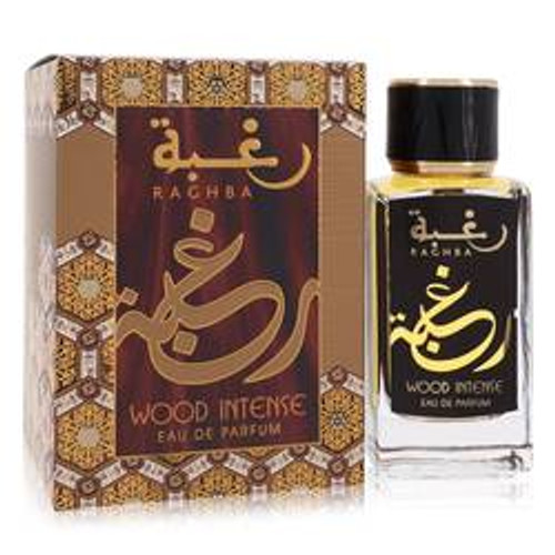 Raghba Wood Intense Perfume By Lattafa Eau De Parfum Spray (Unisex) 3.4 oz for Women - [From 71.00 - Choose pk Qty ] - *Ships from Miami