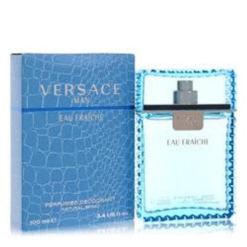 Versace Man Cologne By Versace Eau Fraiche Deodorant Spray 3.4 oz for Men - *Pre-Order