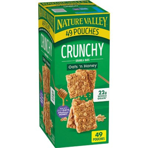 Nature Valley Oats 'n Honey Crunchy Granola Bars (49 pk.) - [From 68.00 - Choose pk Qty ] - *Ships from Miami