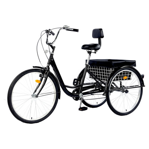 Versatile 26-Inch 3-Wheel Adult Tricycle with 7-Speed Transmission and storage Basket for Ultimate Convenience and Utility - *In Store