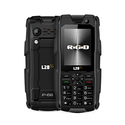 RIGID L28 Rugged 3G , Dual SIM 256MB+1288MB, 1x2MP, 2.4" Unlocked  Black - [From 105.00 - Choose pk Qty ] - *Ships from Miami