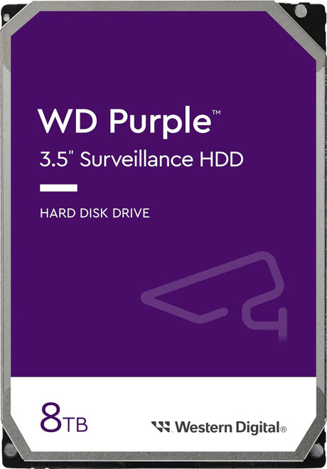 Western Digital WD85PURZ, 8TB Purple Surveillance Internal Hard Drive HDD - SATA 6 Gb/s, 256 MB Cache, 3.5" - *Pre-Order