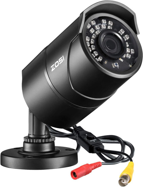 ZOSI  2MP (2K) HD-TVI \CVI\AHD 3.6mm Bullet Security Camera, Indoor Outdoor, 120ft Night Vision, Weatherproof, Black - [From 98.00 - Choose pk Qty ] - *Ships from Miami