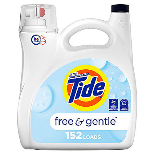 Tide Free & Gentle Liquid Laundry Detergent (170 fl. oz., 152 loads) - [From 104.00 - Choose pk Qty ] - *Ships from Miami