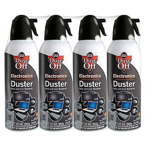 Falcon Dust-Off Compressed Gas Duster (10oz., 4 Pack) - *In Store