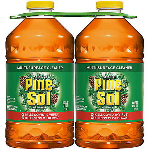 Pine-Sol Multi-Surface Disinfectant, Pine Scent (100 oz., 2 pk.) - [From 56.00 - Choose pk Qty ] - *Ships from Miami