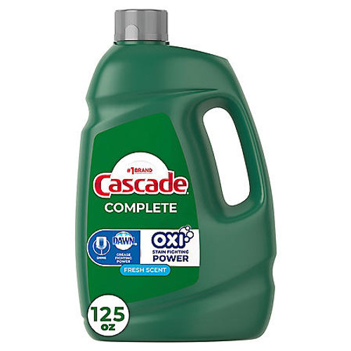 Cascade Complete Gel + Oxi Dishwasher Detergent (125 fl. oz.) - [From 46.00 - Choose pk Qty ] - *Ships from Miami