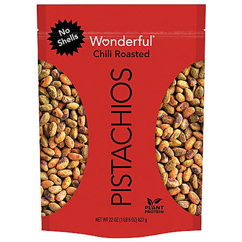 Wonderful Pistachios Chili Roasted (22oz) - [From 61.00 - Choose pk Qty ] - *Ships from Miami
