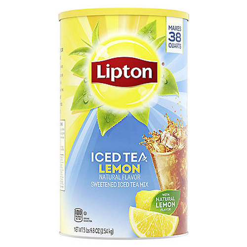 Lipton Lemon Iced Tea with Sugar Mix (89.8 oz.) - [From 41.00 - Choose pk Qty ] - *Ships from Miami