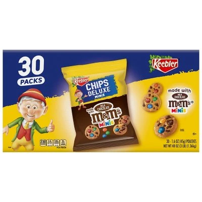 Keebler Chips Deluxe M&M Minis (1.6 oz., 30 pk.) - *Pre-Order