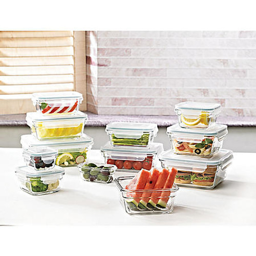 Member's Mark 24-Piece Glass Food Storage Set by Glasslock - [From 121.00 - Choose pk Qty ] - *Ships from Miami