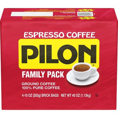 Cafe Pilon Ground Coffee 10 oz., 4 pk. - [From 56.00 - Choose pk Qty ] - *Ships from Miami