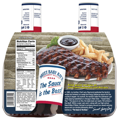 Sweet Baby Ray's Barbecue Sauce (40 oz., 2 pk.) - *Pre-Order