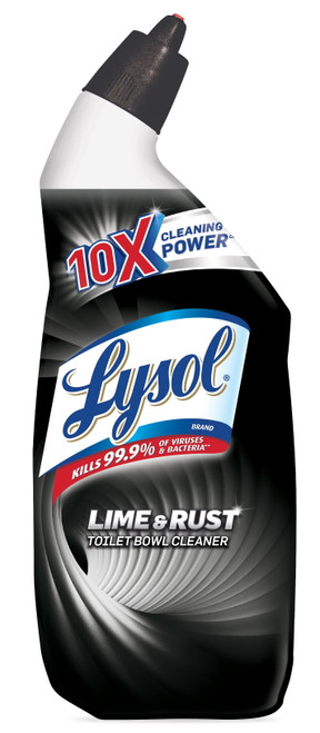 Lysol Lime & Rust Remover Toilet Bowl Cleaner, 24oz, 10X Cleaning Power - [From 14.00 - Choose pk Qty ] - *Ships from Miami