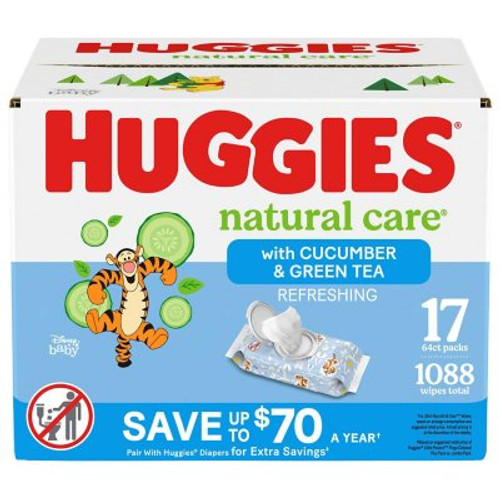 Huggies Natural Care Baby Wipes, Refreshing Clean (64 ct.) - *Pre-Order