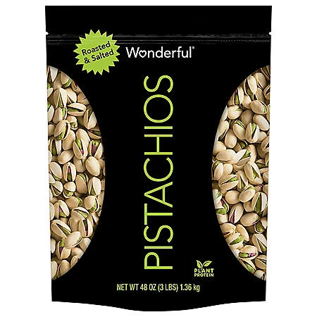 Wonderful Pistachios, Roasted and Salted (48 oz.) - [From 69.00 - Choose pk Qty ] - *Ships from Miami